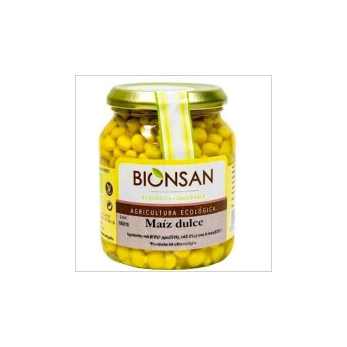 BIONSAN Maíz Dulce ecológico 320g - Apto para vegetarianos y veganos, fuente de fibra y energía de liberación lenta