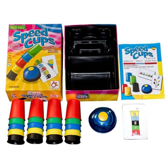 Mercurio Juego Speed Cups Edición Multilengua Castellano, Catalán, Euskera, Gallego 4