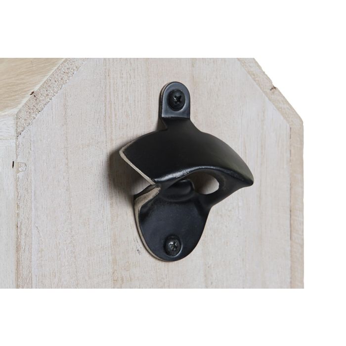 DKD Home Decor Abrebotellas Boho Blanco Natural Paulownia 15 x 29.5 x 20 cm (2 Unidades) 3