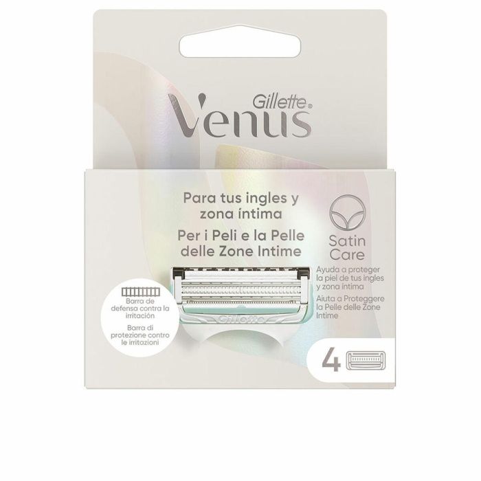 Gillette Venus Intima Cargador con 4 Recambios para un Afeitado Suave y Sin Irritación Gillette Venus Intima Cargador con 4 Recambios para un Afeitado Suave y Sin Irritación