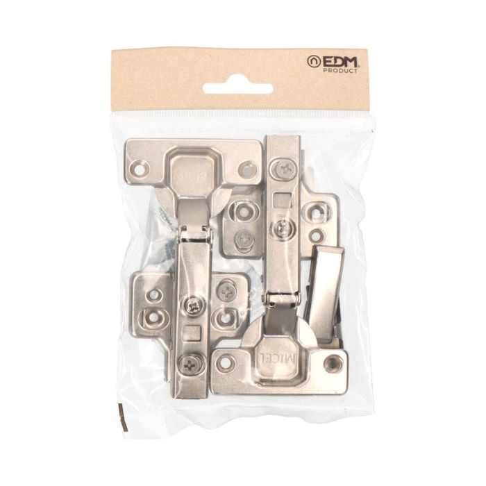 Edm Blister Bisagra Cazoleta Pistón Recta BC05 35mm Zn Soft-Close 1