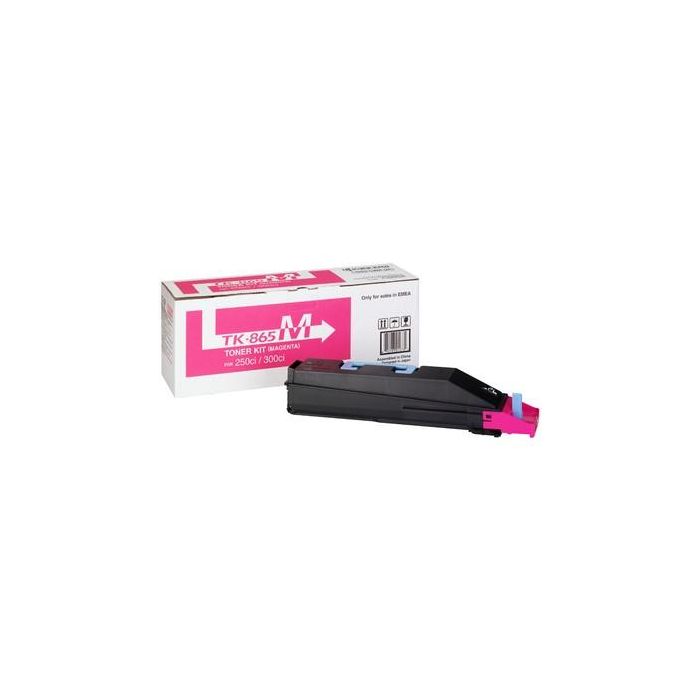 Kyocera TK-865M Tóner Original Magenta 12.000 Páginas para Impresoras 250Ci / 300Ci