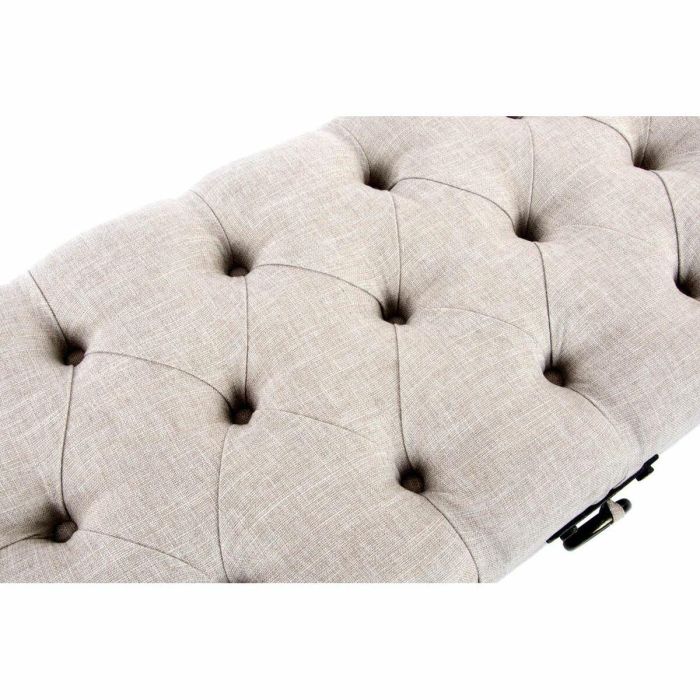 Banqueta DKD Home Decor Beige Lino Madera MDF (122 x 47 x 43 cm) 3 Banqueta DKD Home Decor Beige Lino Madera MDF (122 x 47 x 43 cm) 3