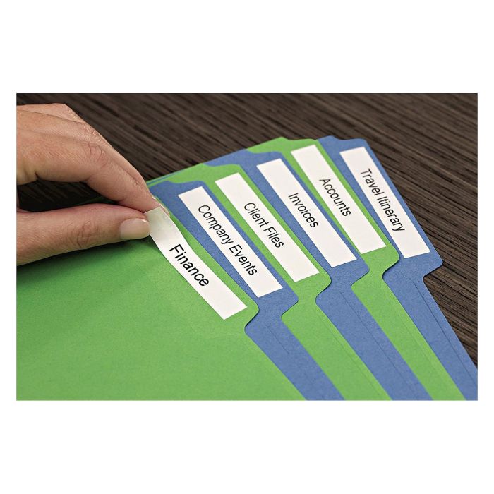 Dymo 45013 Cinta de Transferencia Térmica D1, Etiquetas Estándar Negro sobre Blanco 12 mm x 7 m, Poliéster Autoadhesiva, Rotuladora LabelManager 13