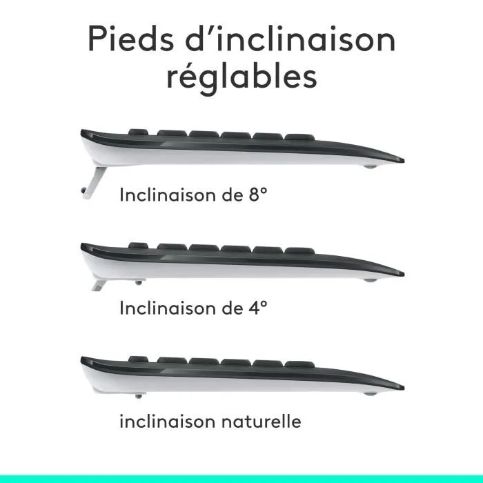 Logitech MK540 Advanced Combo Teclado y Ratón Inalámbrico Unifying, Diseño FR, Tamaño Completo, Resistente a Salpicaduras 4 Logitech MK540 Advanced Combo Teclado y Ratón Inalámbrico Unifying, Diseño FR, Tamaño Completo, Resistente a Salpicaduras 4