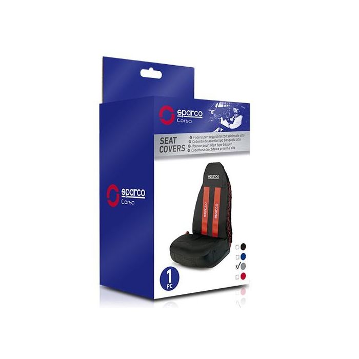 Funda Individual Gris Sparco Cs10 SPC1020GR 1 Funda Individual Gris Sparco Cs10 SPC1020GR 1