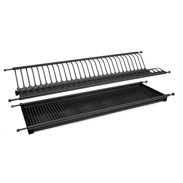 Escurreplatos/Vasos Eire M900 Negro Inoxidable Inox201 Negro Mate Herrajes Alk Escurreplatos/Vasos Eire M900 Negro Inoxidable Inox201 Negro Mate Herrajes Alk