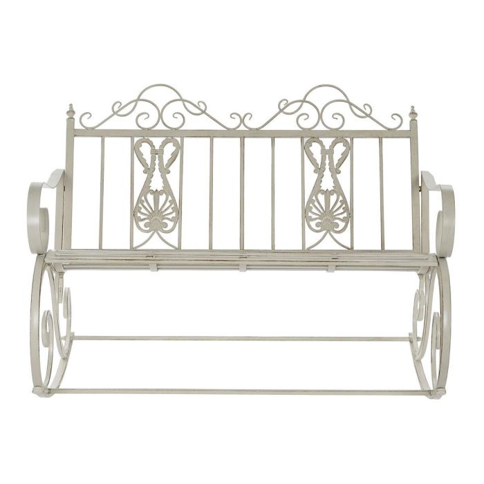 Mecedora DKD Home Decor Metal Aluminio Blanco (118 x 90 x 92 cm) 1 Mecedora DKD Home Decor Metal Aluminio Blanco (118 x 90 x 92 cm) 1