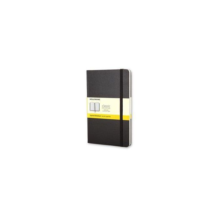 Cuaderno Moleskine Clasico Tapa Dura 13X21 240H 70Gr. Cuadriculada Con Goma Negra