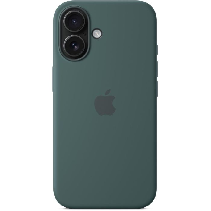 Apple iPhone 16 - Funda de Silicona con MagSafe, Verde Lago 4