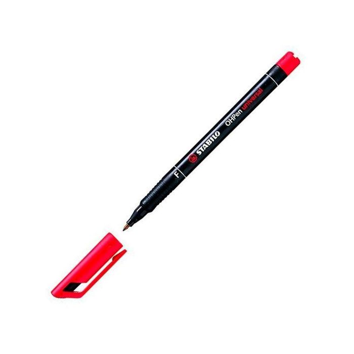 Stabilo Rotulador Permanente Ohpen Universal Punta Fina 0.7 mm Rojo Caja 10 Ud Stabilo Rotulador Permanente Ohpen Universal Punta Fina 0.7 mm Rojo Caja 10 Ud