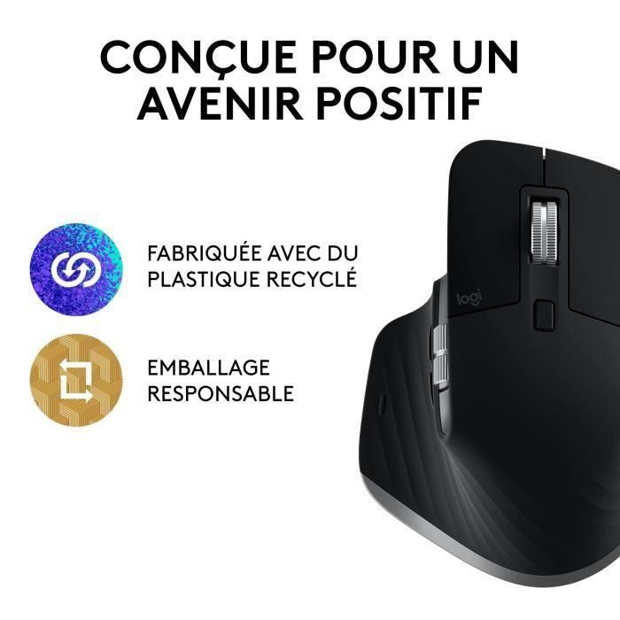 Ratón Ergonómico Inalámbrico por Bluetooth Logitech MX Master 3S For Mac/ Batería recargable/ Hasta 8000 DPI/ Gris Espacial 4 Ratón Ergonómico Inalámbrico por Bluetooth Logitech MX Master 3S For Mac/ Batería recargable/ Hasta 8000 DPI/ Gris Espacial 4