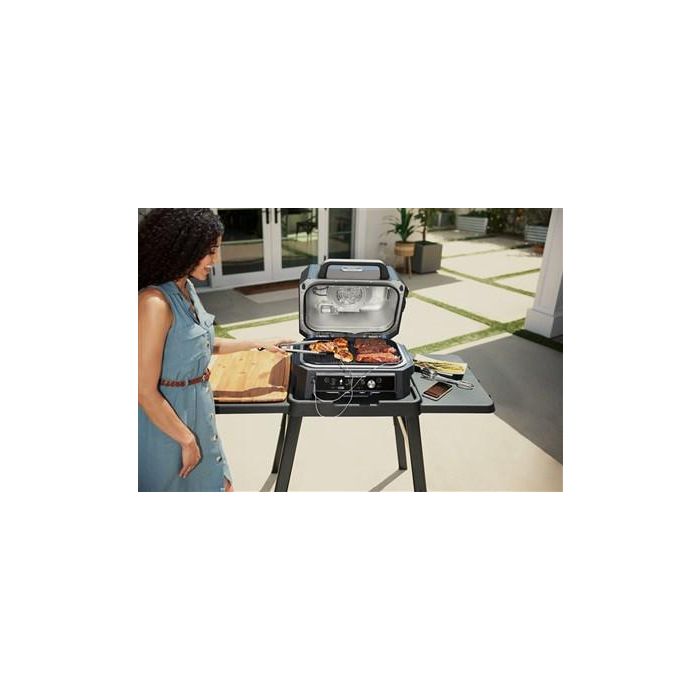 Ninja OG901EU Barbacoa Eléctrica de Exterior con Ahumador y Freidora de Aire ProConnect XL 8 Ninja OG901EU Barbacoa Eléctrica de Exterior con Ahumador y Freidora de Aire ProConnect XL 8