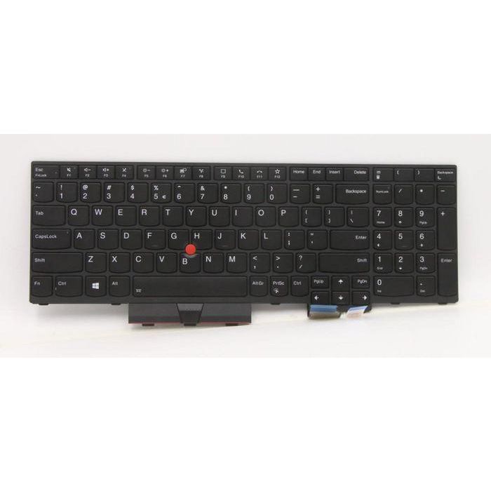 Lenovo US English keyboard with numeric keypad, designed for Lenovo systems, compact and lightweight design.