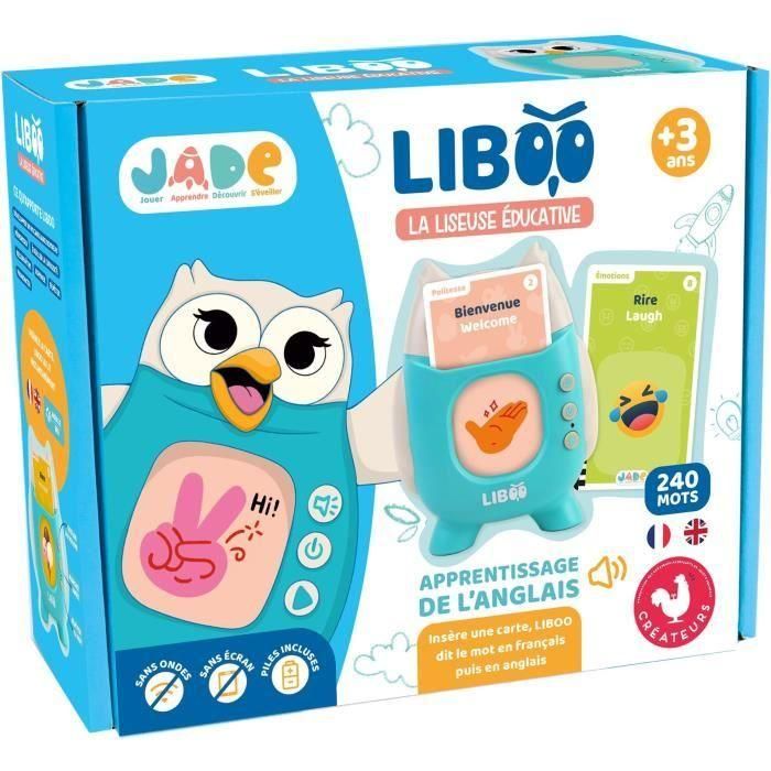 E-reader Liboo - JADE - Francés - Inglés - 240 Palabras - Juego Educativo - Pilas Incluidas - Vocabulario - Aprendizaje - Diseño Francés 1 E-reader Liboo - JADE - Francés - Inglés - 240 Palabras - Juego Educativo - Pilas Incluidas - Vocabulario - Aprendizaje - Diseño Francés 1