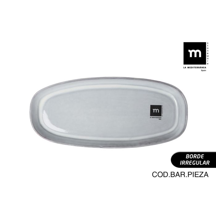 Fuente Oval Black Clay 24.5 x 11.2 x 2 cm - Inde (12 Unidades) Fuente Oval Black Clay 24.5 x 11.2 x 2 cm - Inde (12 Unidades)