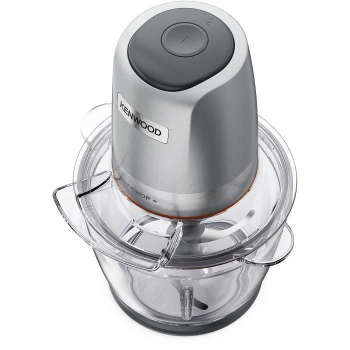 Kenwood CHP62.400SI Robot Multifunción de Cocina, 500W de Potencia, Capacidad Total de 1.2 Litros, 2 Velocidades y Accesorios Variados 3