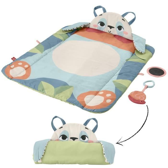 Fisher-Price HKD65 Alfombra de Juego Enrollable para Bebés con Diseño de Panda