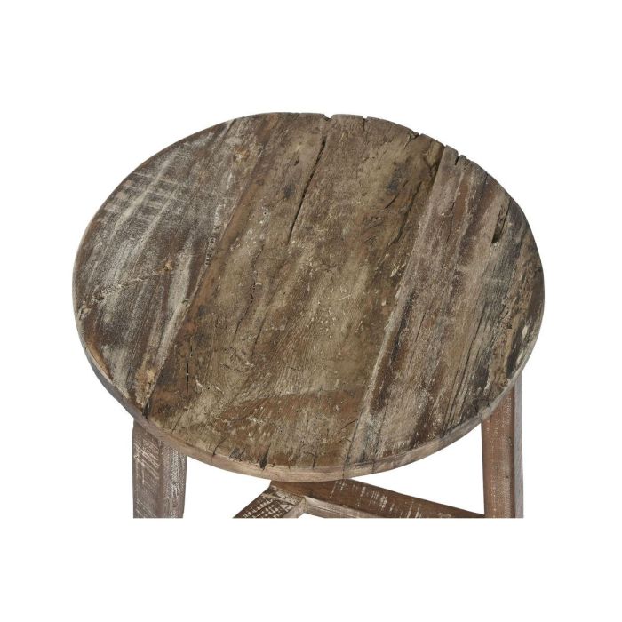 Mesita Auxiliar Item Home DKD Home Decor Blanco Marron 45 x 45 x 45 cm 1 Mesita Auxiliar Item Home DKD Home Decor Blanco Marron 45 x 45 x 45 cm 1