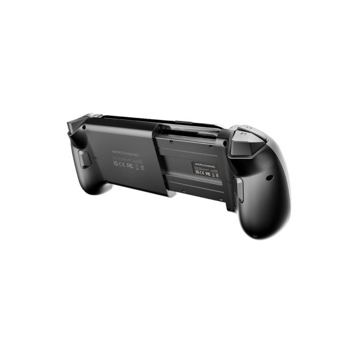 Mars Gaming MGPXPRO Gamepad Inalámbrico Bluetooth 2en1 con Joysticks Hall, Multiplataforma (Switch, PS4, PC, Android, iOS), Soporte Smartphone 7" y Botones Macro 2