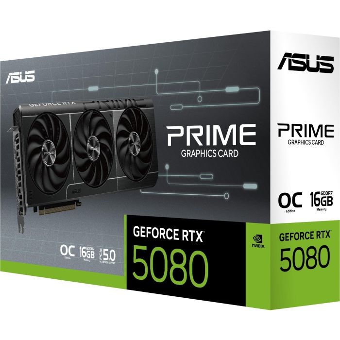 Asus Tarjeta Gráfica NVIDIA GeForce RTX 5080 16 GB GDDR7 RTX5080-O16G 3 Asus Tarjeta Gráfica NVIDIA GeForce RTX 5080 16 GB GDDR7 RTX5080-O16G 3