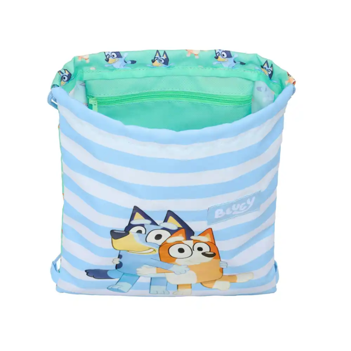 Safta Saco Plano Junior Bluey "Sisters" 26x34x1 cm 3