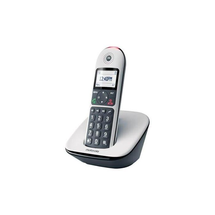 Motorola CD5001WHITE Teléfono Inalámbrico Dect Digital, Pantalla Grande 1.8", Color Blanco, Part Number 107CD5001WHITE 0 Motorola CD5001WHITE Teléfono Inalámbrico Dect Digital, Pantalla Grande 1.8", Color Blanco, Part Number 107CD5001WHITE 0