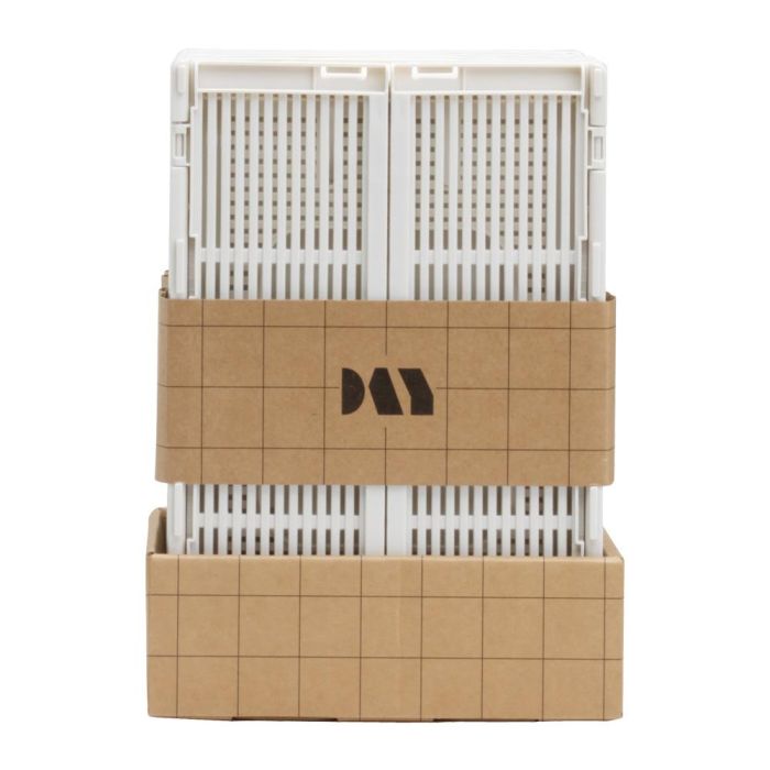 Day Juego 2 Cajas Plegables 25x16,5 cm Blanco 3,3L 4