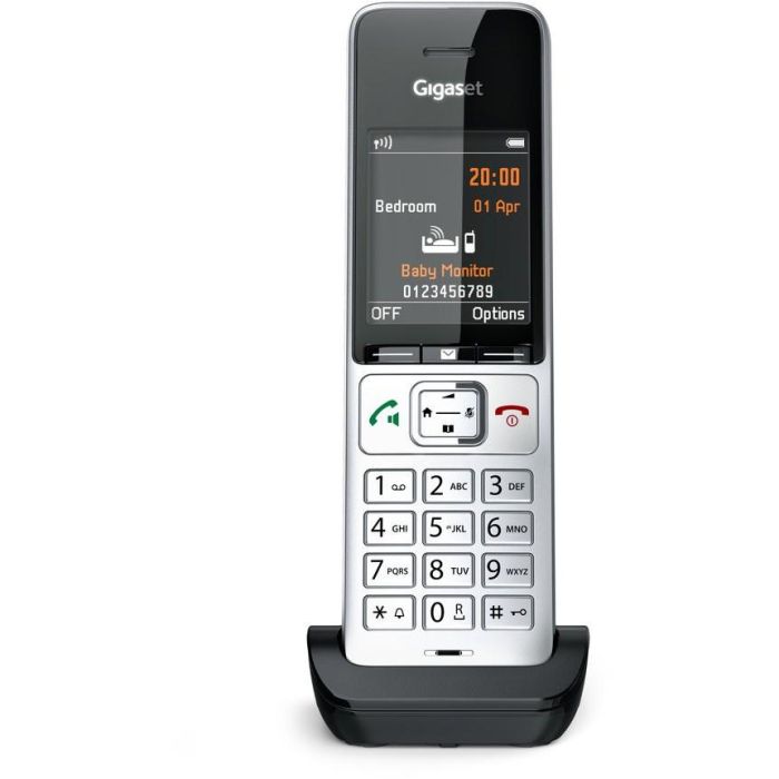Gigaset COMFORT 500HX Teléfono Inalámbrico DECT/Analógico con Altavoz, Pantalla a Color de 2.2" y Agenda para 200 Contactos, Negro/Plata 16 Gigaset COMFORT 500HX Teléfono Inalámbrico DECT/Analógico con Altavoz, Pantalla a Color de 2.2" y Agenda para 200 Contactos, Negro/Plata 16