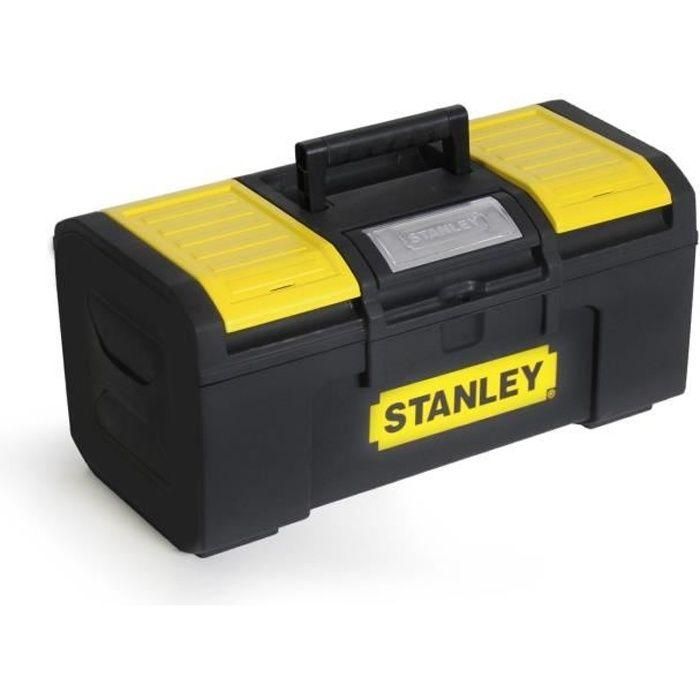 Stanley Caja de herramientas vacía 60cm con apertura de 1 mano, TOUCHLATCH, 2 organizadores de tapa