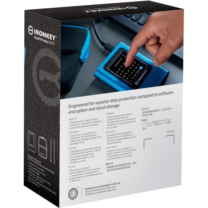 Kingston 960GB IronKey Vault Privacy 80 USB 3.2 Gen 1 12