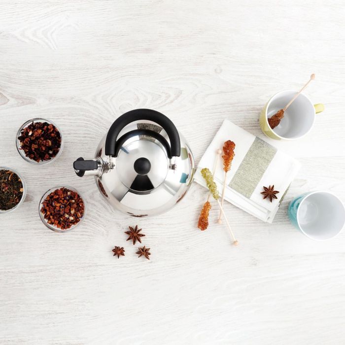 Quid Hervidor Habitat Acero Inoxidable 2L Apto Inducción Vitrocerámica Gas Eléctrica 2