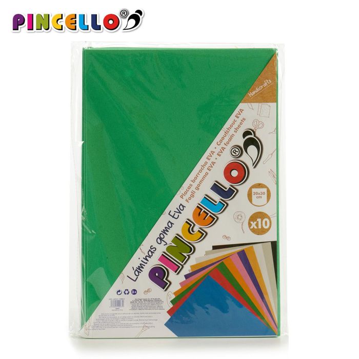 Juego 10 Laminas Goma Eva Oliva 20X30Cm Pincello (24 Unidades) 1 Juego 10 Laminas Goma Eva Oliva 20X30Cm Pincello (24 Unidades) 1