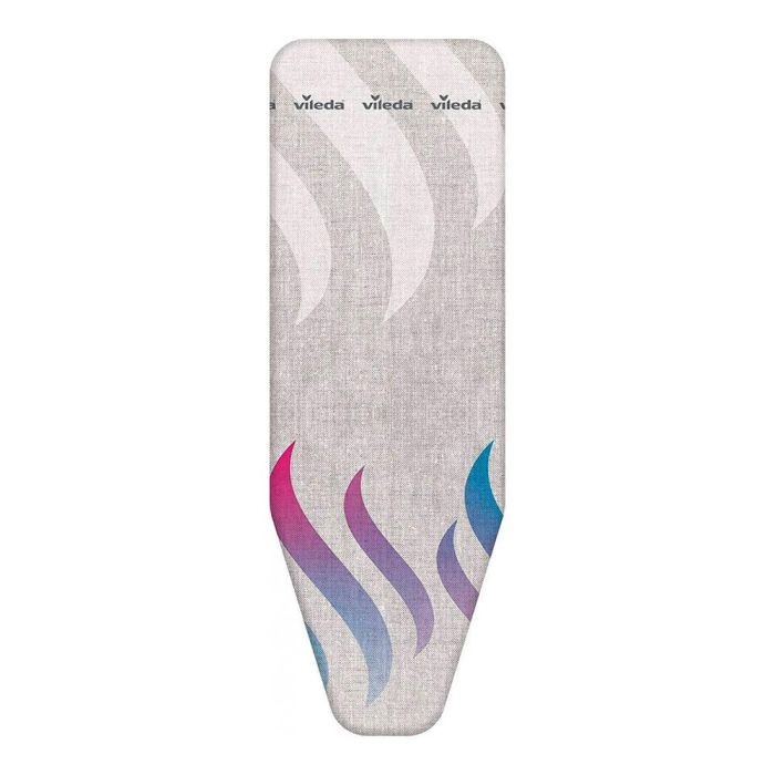 Funda Tabla Planchar Vileda Total Reflect Reflectante Impermeable para Tablas 120x38 cm hasta 130x45 cm Gris Metálica Aluminio