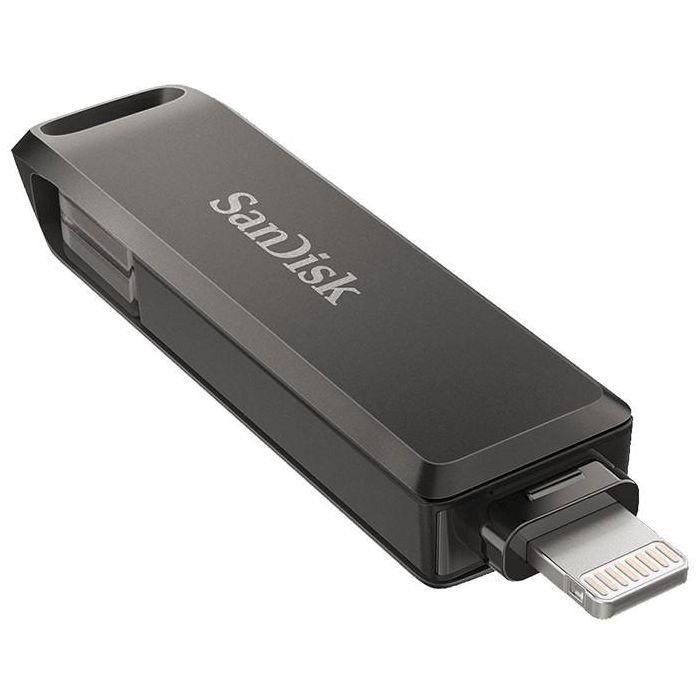 SanDisk iXpand Luxe Duo USB 3.1 USB-C / Apple Lightning 128GB - Pendrive Negro 3