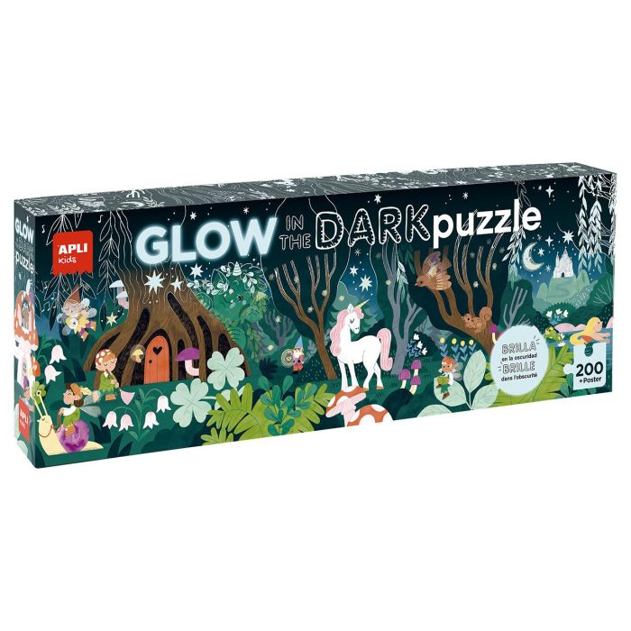 Puzle Glow In The Dark Bosque Mágico 19692 Apli