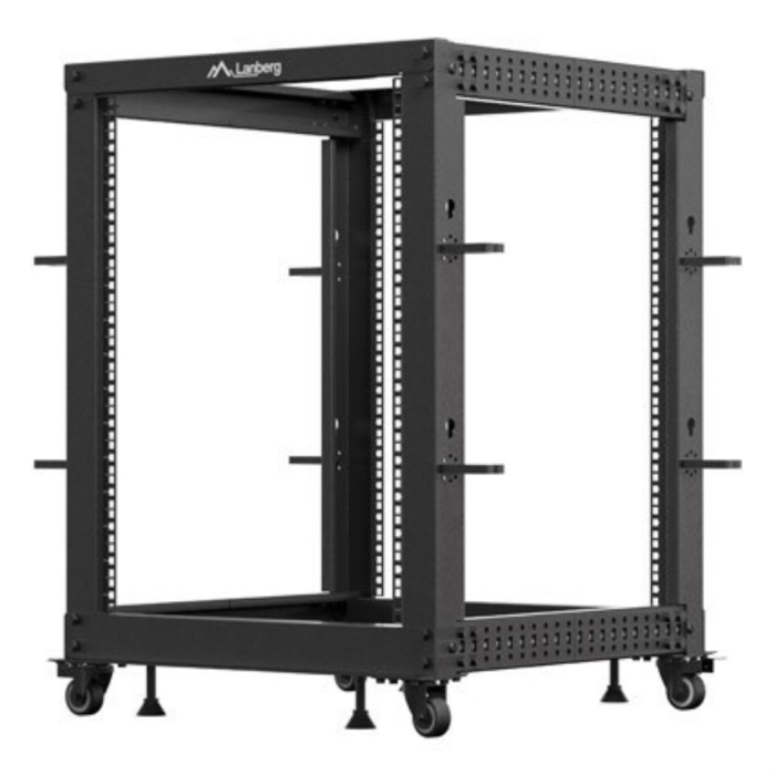 Lanberg OR01-6115-B Armario Rack Independiente 15U para Servidores y Equipos de Red, Carga Máxima 600 kg, Negro 1 Lanberg OR01-6115-B Armario Rack Independiente 15U para Servidores y Equipos de Red, Carga Máxima 600 kg, Negro 1