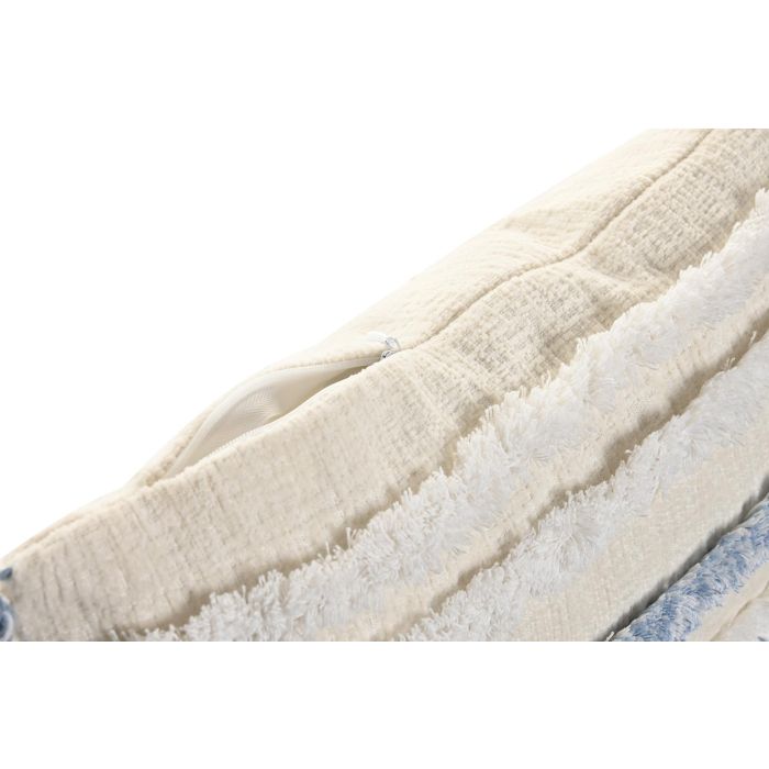 Cojin Urban DKD Home Decor Blanco Azul 30 x 50 cm (2 Unidades) 2