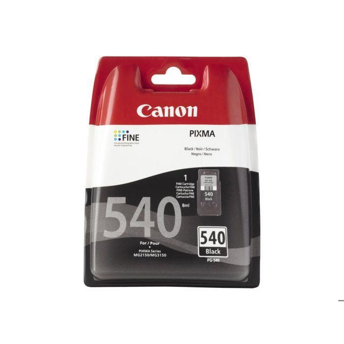 Canon Tinta Negro PG-540 para Pixma MG2150, MG3150, MG3600 - 8ml (180 páginas) 0 Canon Tinta Negro PG-540 para Pixma MG2150, MG3150, MG3600 - 8ml (180 páginas) 0