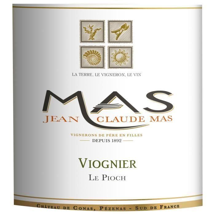 Jean Claude Mas Le Pioch Viognier 2019 Pays d'Oc - Vino blanco Languedoc 1