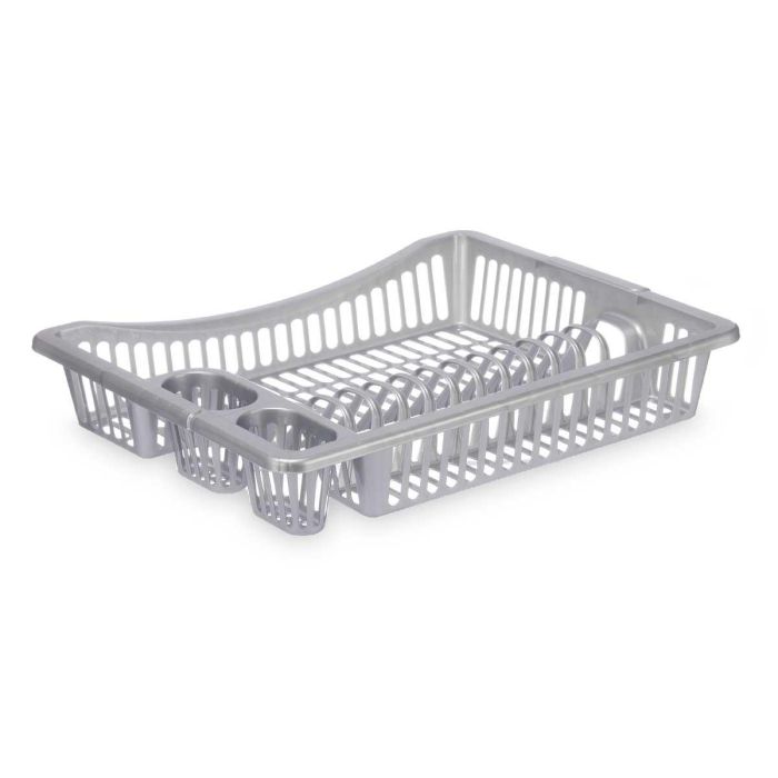 Escurreplatos Grande Plata Kinvara 46x36x8 cm (12 Unidades) 1 Escurreplatos Grande Plata Kinvara 46x36x8 cm (12 Unidades) 1