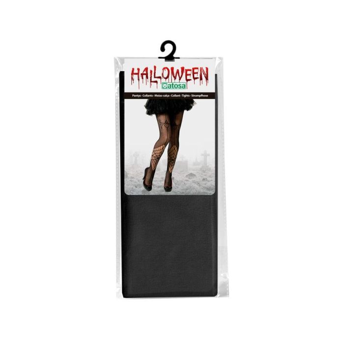 Medias de Rejilla con Diseño de Telaraña para Halloween | Pantys para Disfraz de Bruja, Criaturas Arácnidas o Personajes Góticos 1