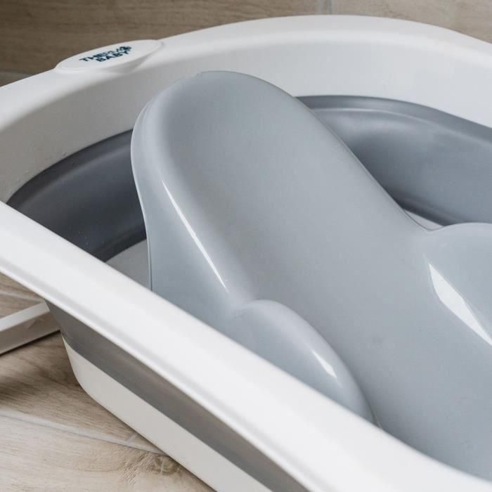 Thermobaby Hamaca de baño Atoll. Sillón reclinable para bañera, ideal para recién nacidos y bebés hasta 8 meses (máx. 8 kg) - Gris 4 Thermobaby Hamaca de baño Atoll. Sillón reclinable para bañera, ideal para recién nacidos y bebés hasta 8 meses (máx. 8 kg) - Gris 4
