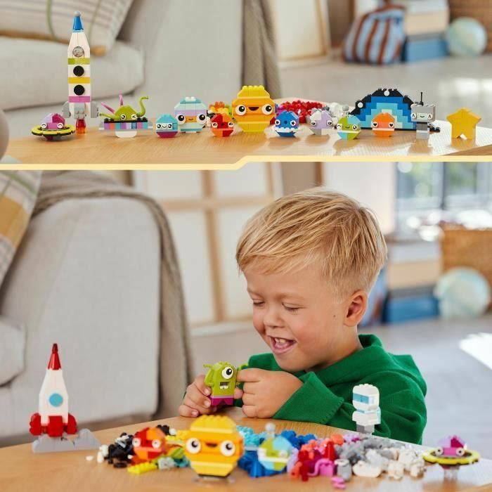 LEGO 11037 Classic Creative Planets - Juguete Set de Construcción del Sistema Solar con Lanzadera Cohete 4