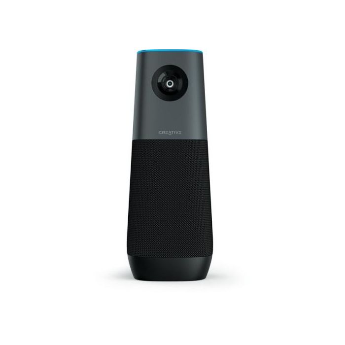 Creative Labs 73VF095000000 Altavoz con Cámara para Conferencias, 4K UHD, Campo de Visión Gran Angular, Negro