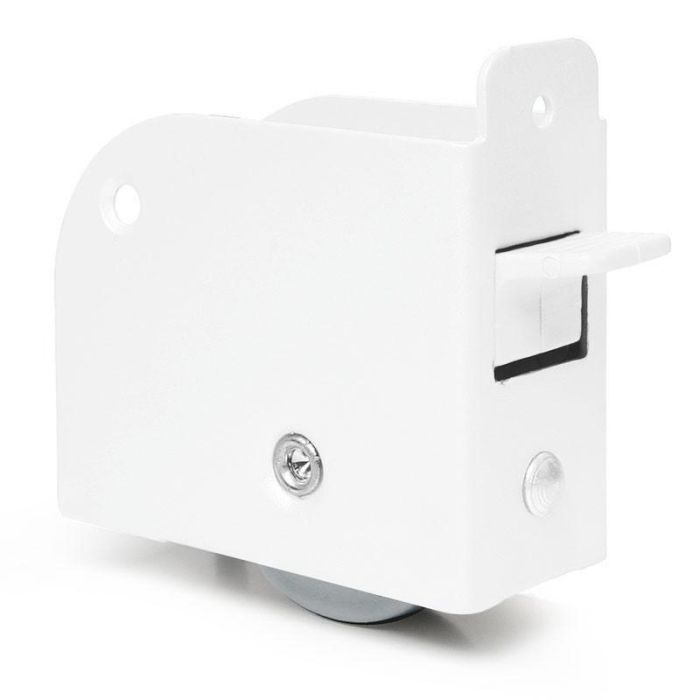 Q&Q Rueda Rexton Espesor 30 Blanco R9010 Con Freno Izquierda Doble Pared