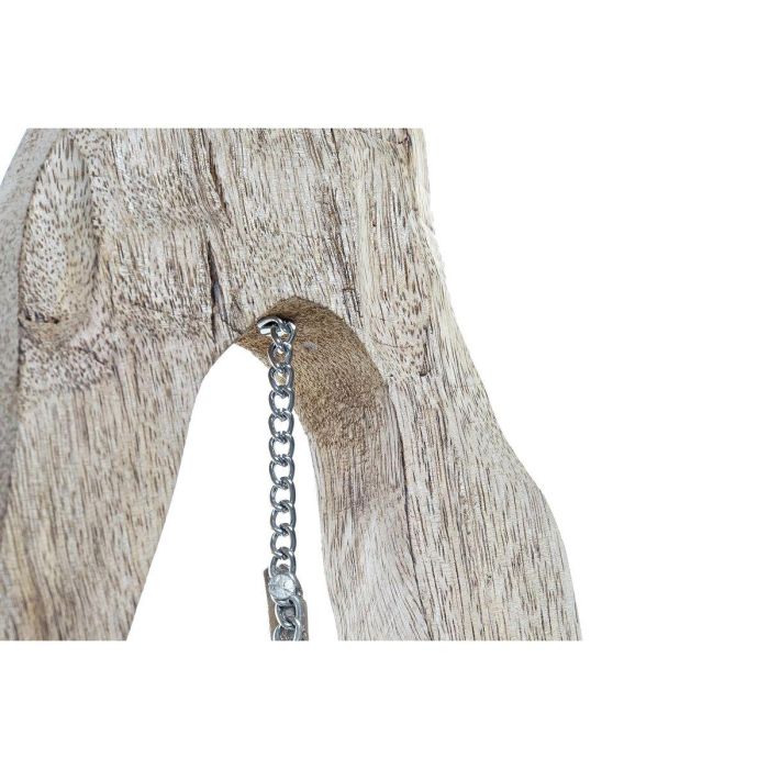 DKD Home Decor Figura Moderna con Diseño Columpio Marrón Plateado de Mango y Aluminio - 9x62x18 cm (2 Unidades) 1 DKD Home Decor Figura Moderna con Diseño Columpio Marrón Plateado de Mango y Aluminio - 9x62x18 cm (2 Unidades) 1