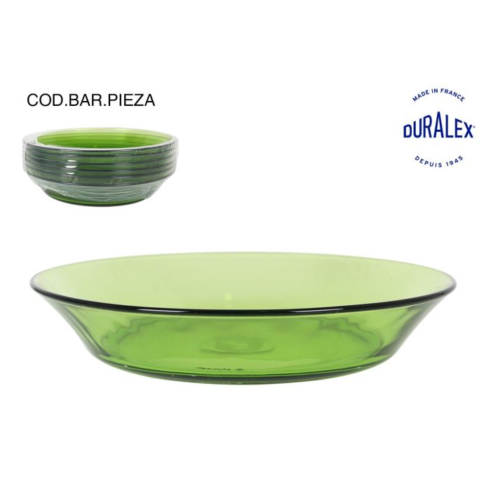 Duralex Plato Hondo Ø19.5 cm Verde Colección Lys (24 Unidades)