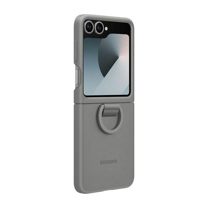 Samsung Funda de Silicona con Anillo para Galaxy Z Flip7 FE | Z Flip6 Ultra Fina y Cómoda 3