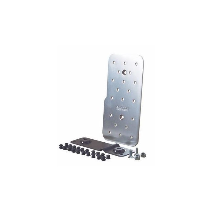 Sparco SP03788BRI Pedales Reposapiés Conductor Aluminio Brillante Universal Plata ECE